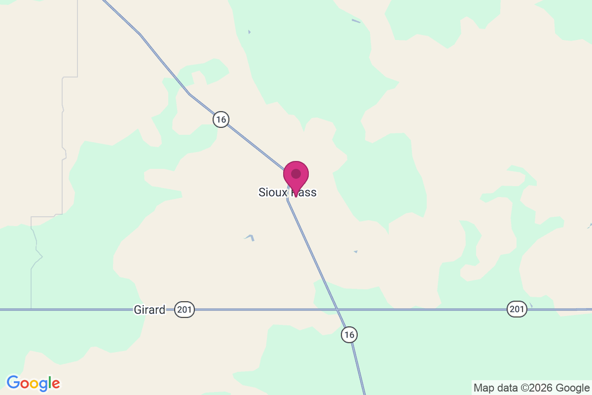 Carte de Sioux Pass