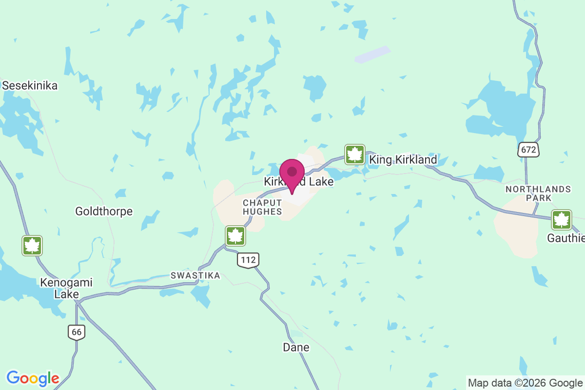 Carte de Kirkland Lake