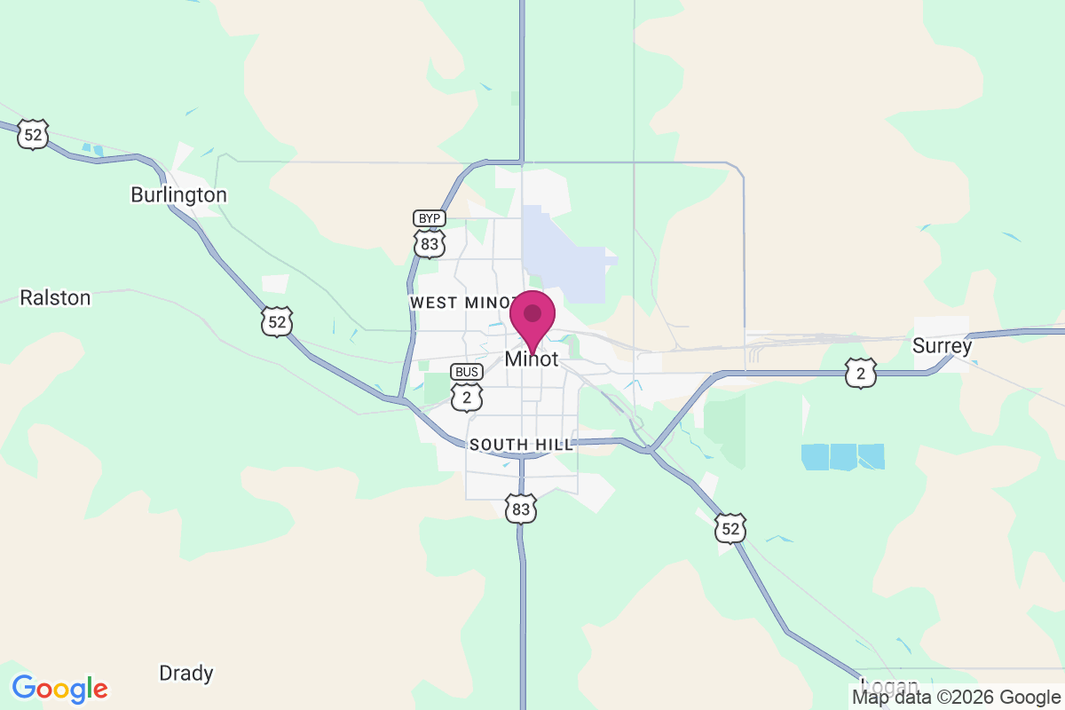 Carte de Minot Afb