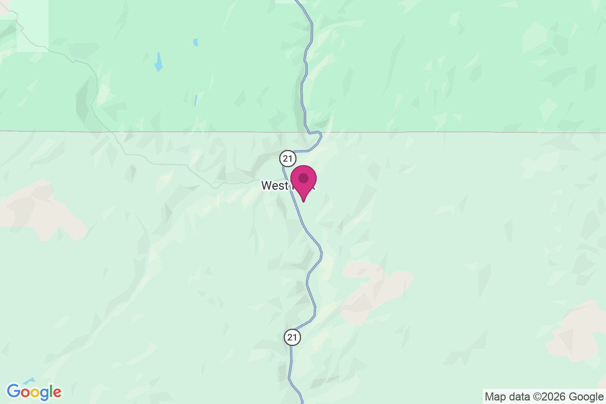 Carte de West Fork