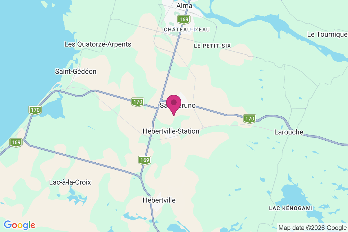 Carte de Saint-Bruno-Lac-Saint-Jean