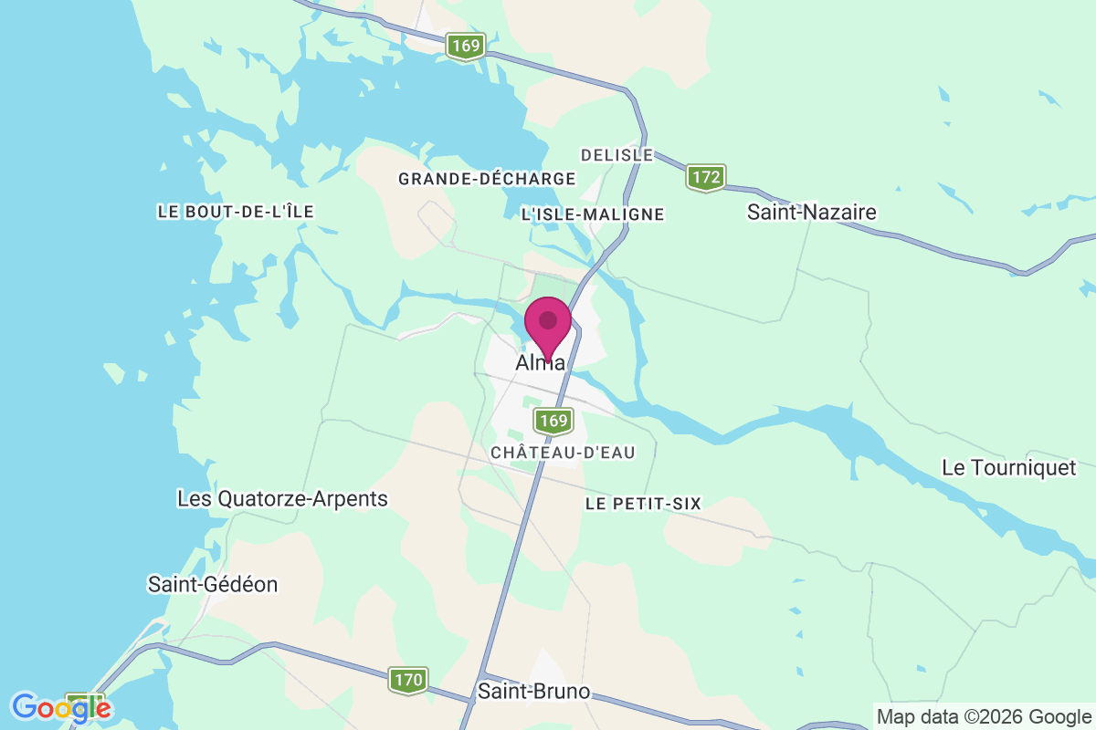 Carte de Saint-Joseph-d'Alma