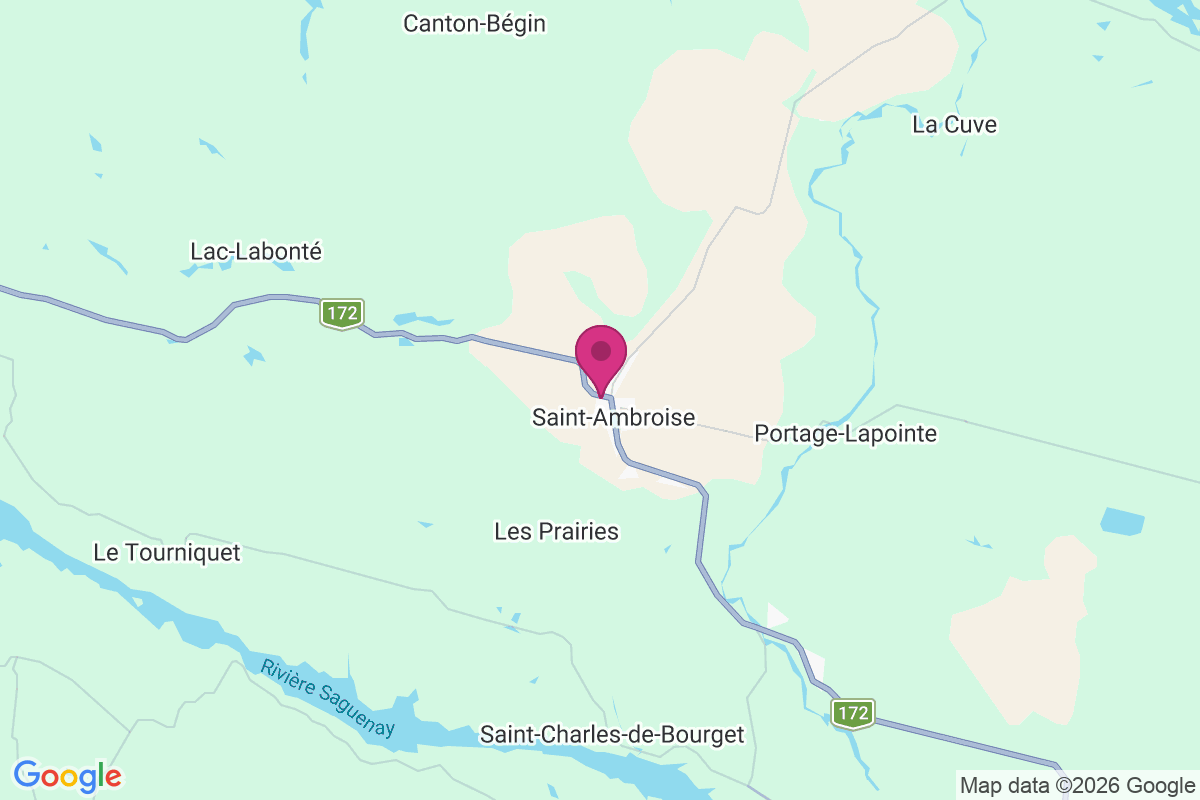 Carte de Saint Ambroise De Chicoutimi