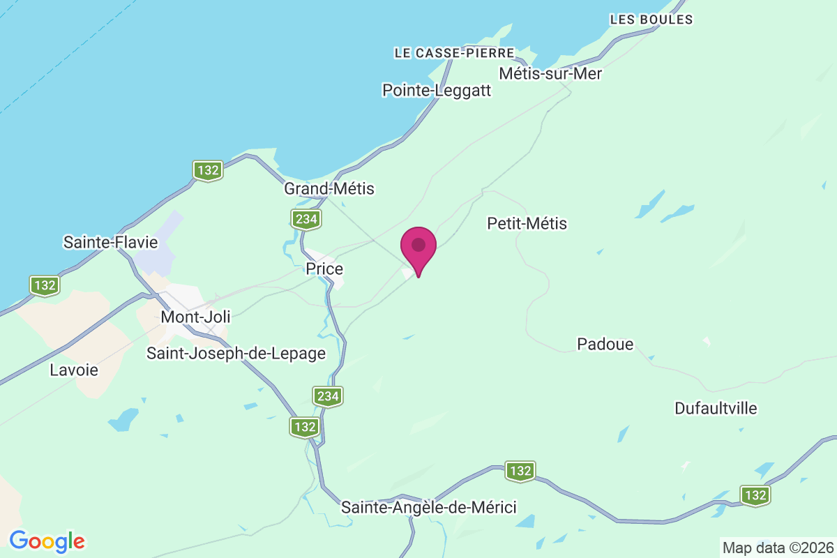 Carte de Saint-Octave-de-Métis