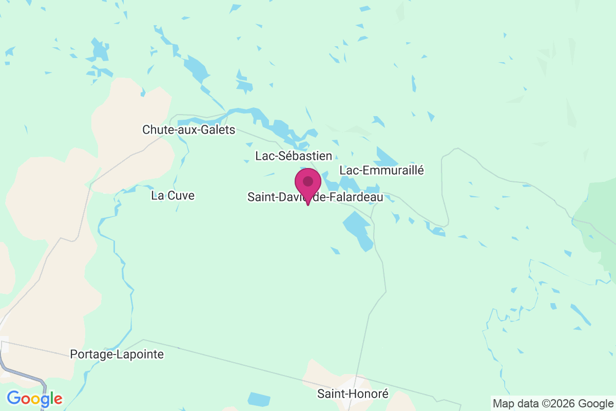 Carte de Saint-David-de-Falardeau