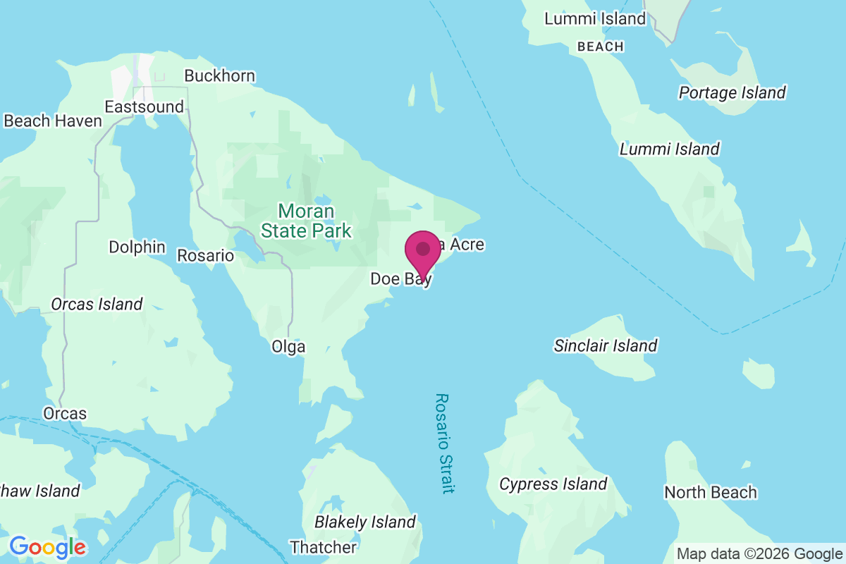 Carte de Doe Bay