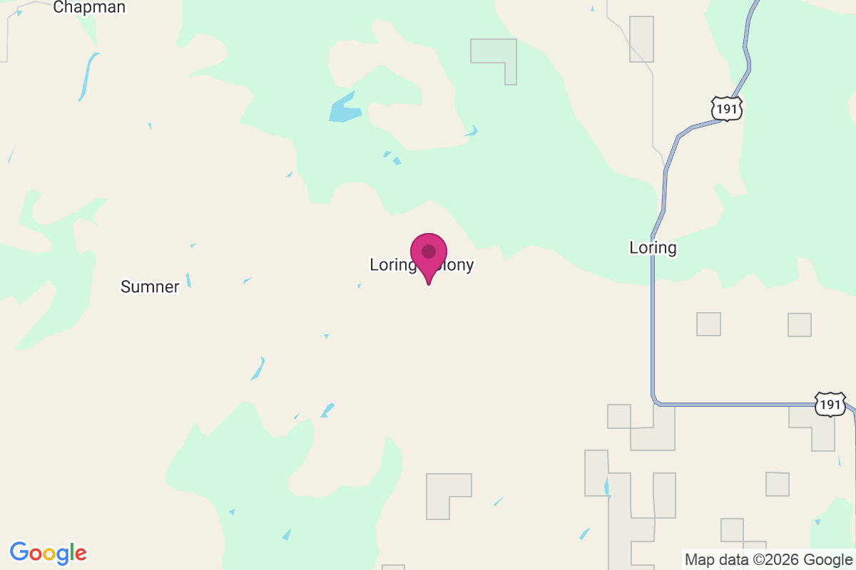 Carte de Loring Colony