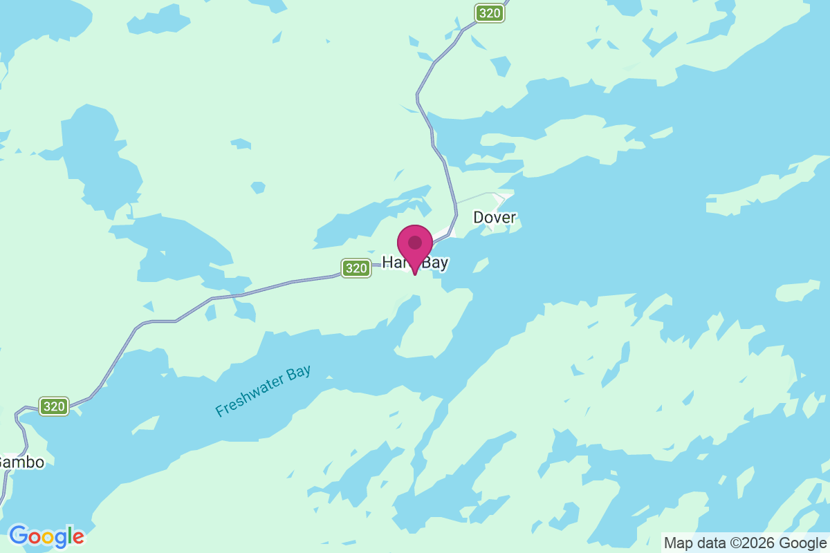 Carte de Hare Bay