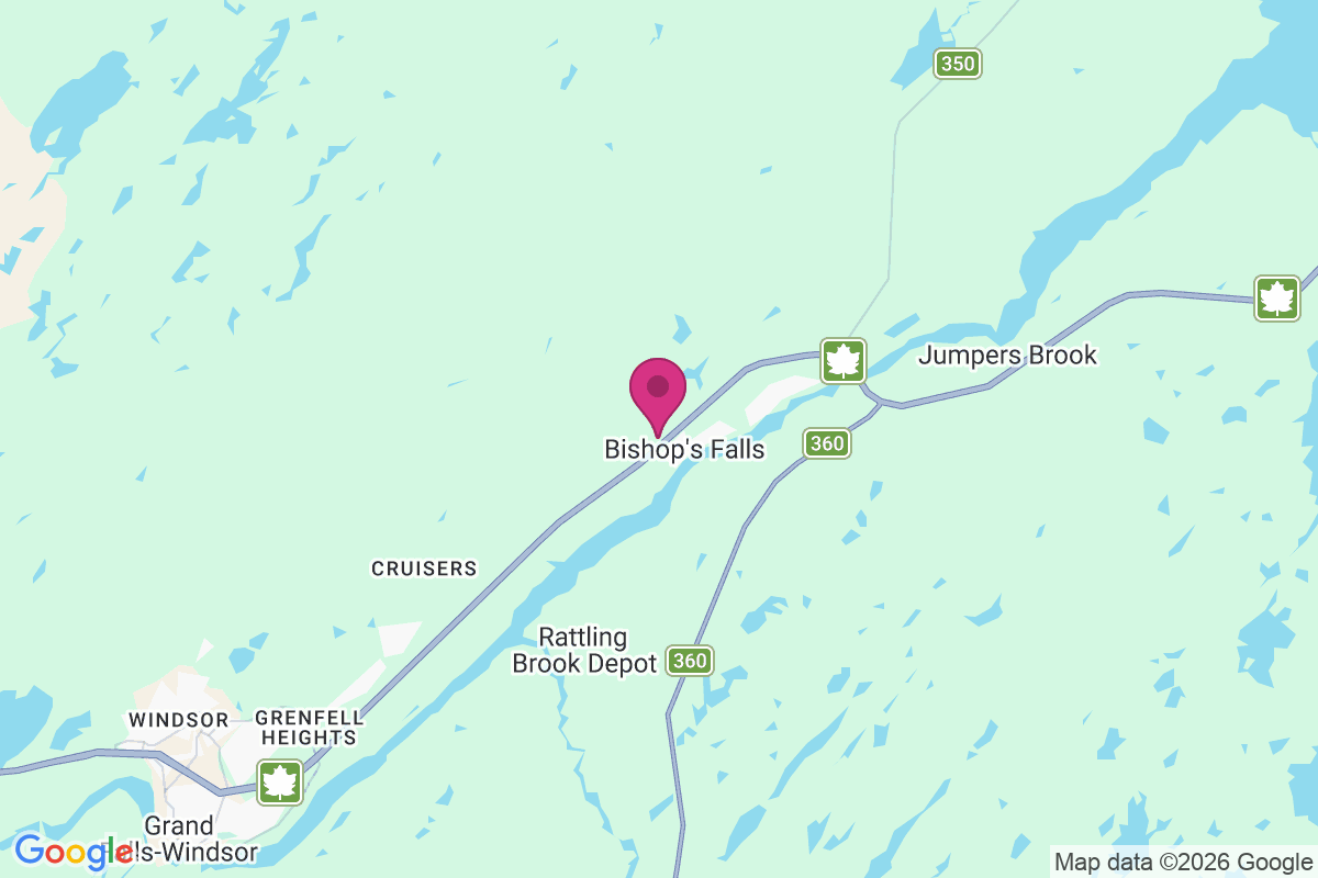 Carte de Bishop's Falls