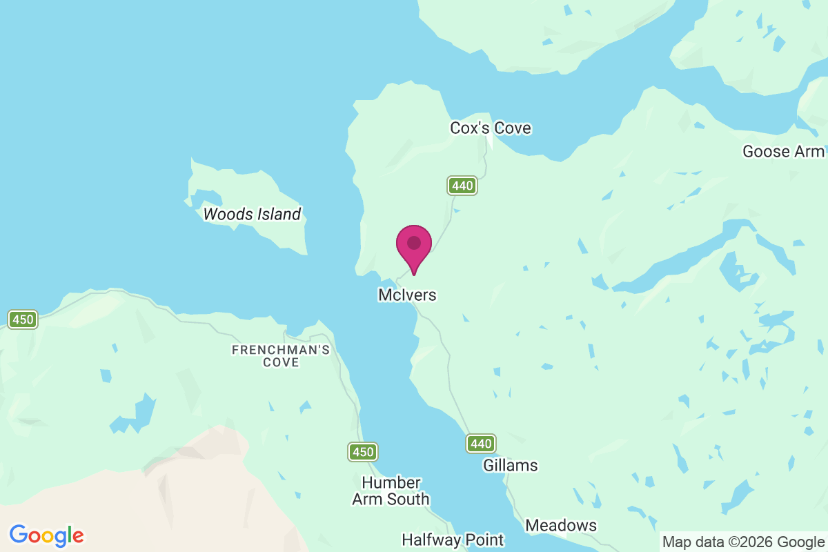 Carte de Coxs Cove