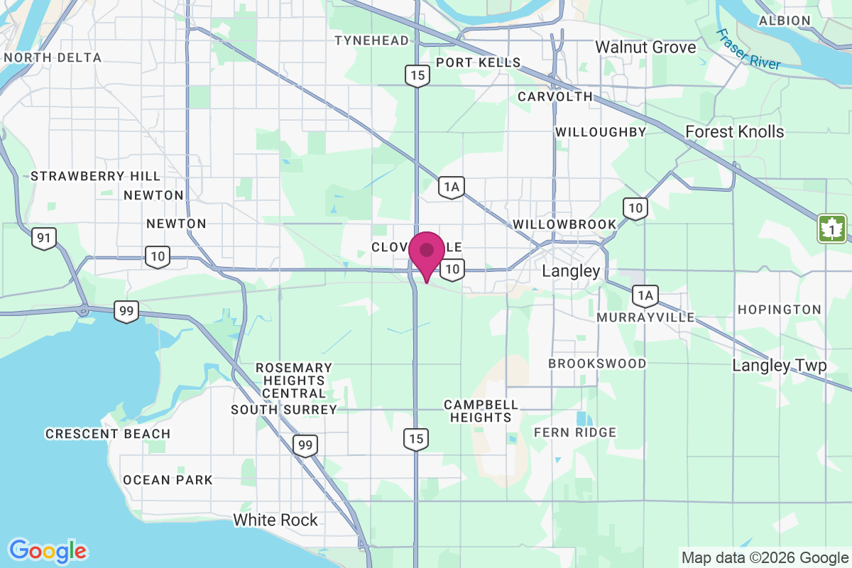 Carte de Cloverdale