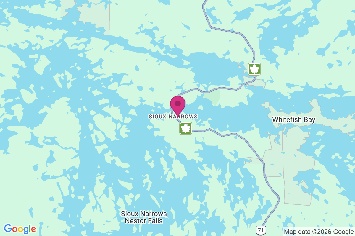 Carte de Sioux Narrows