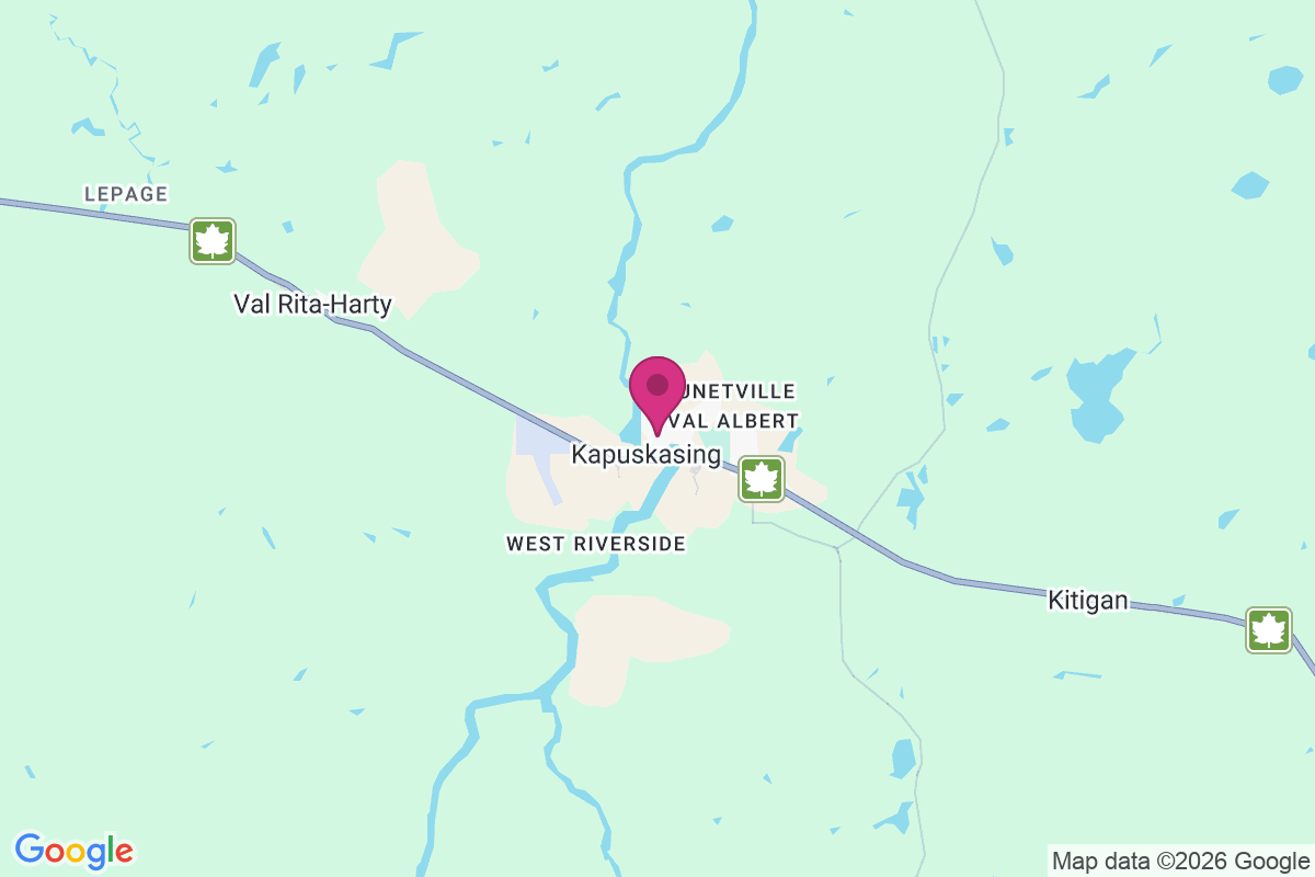 Carte de Kapuskasing