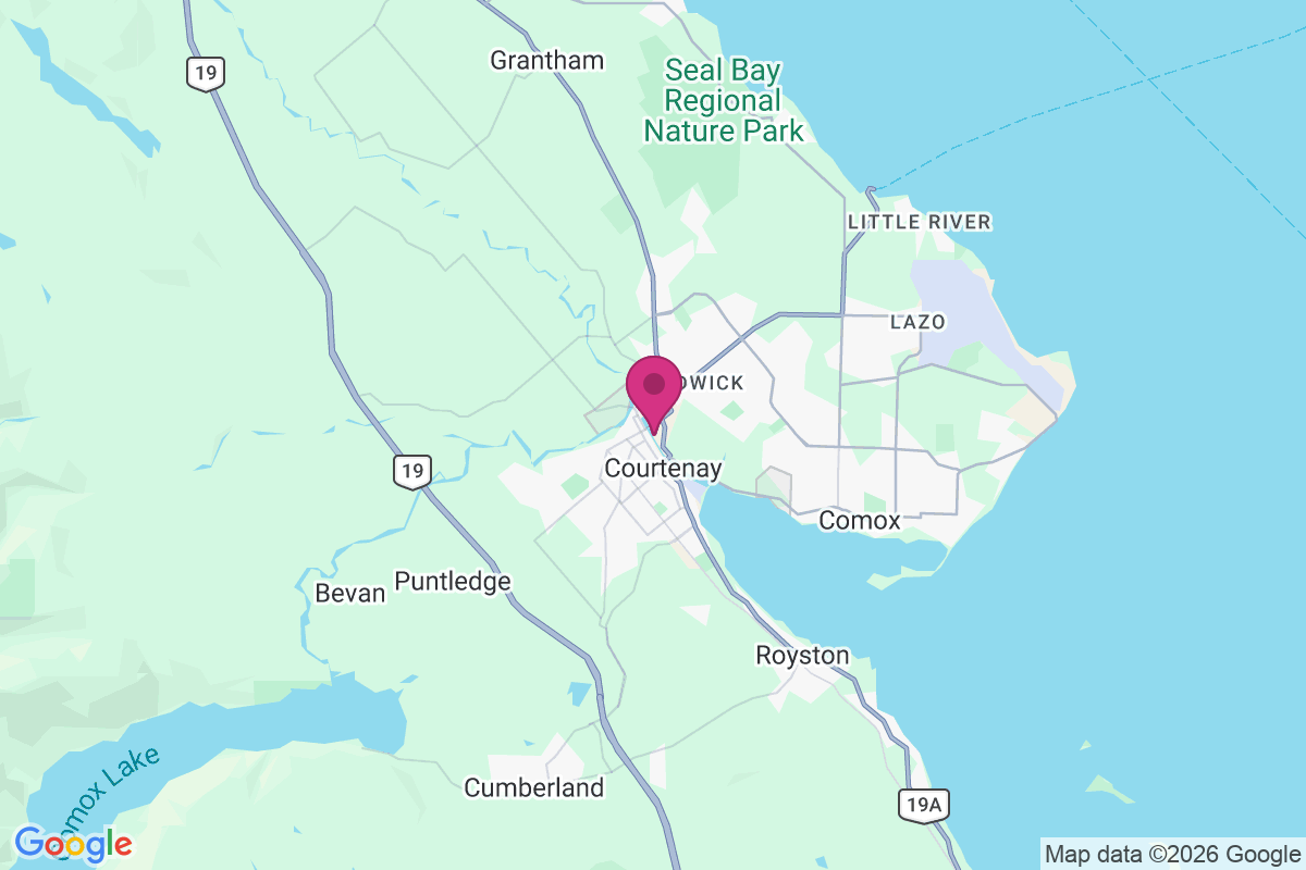 Carte de Hornby Island