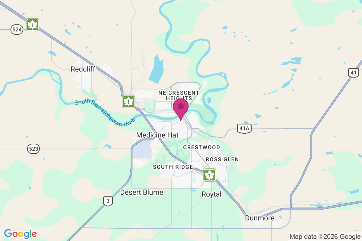 Carte de Medicine Hat