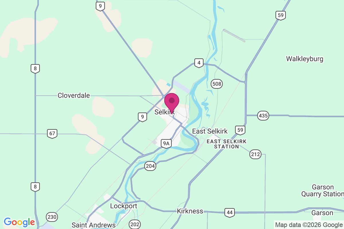 Carte de East Selkirk