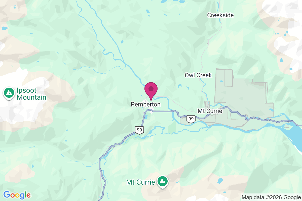 Carte de Mount Currie