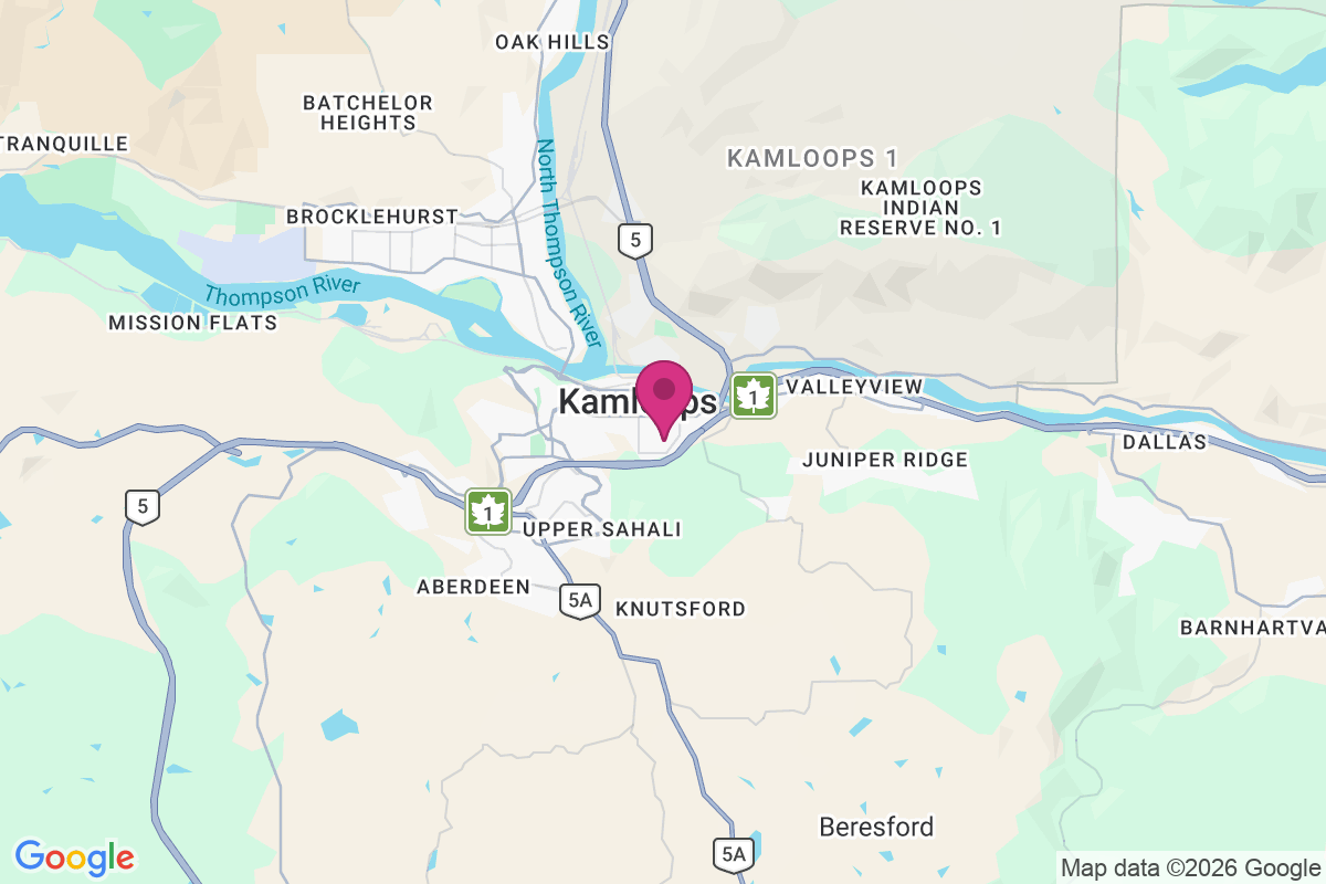 Carte de Kamloops