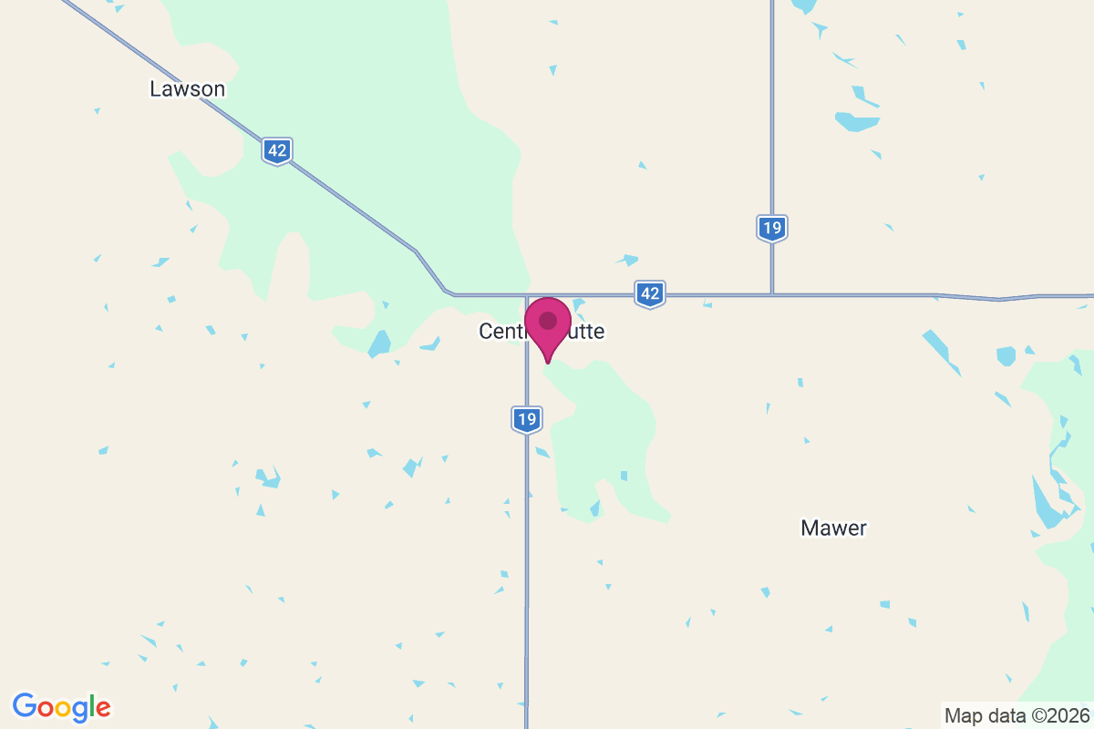 Carte de Central Butte