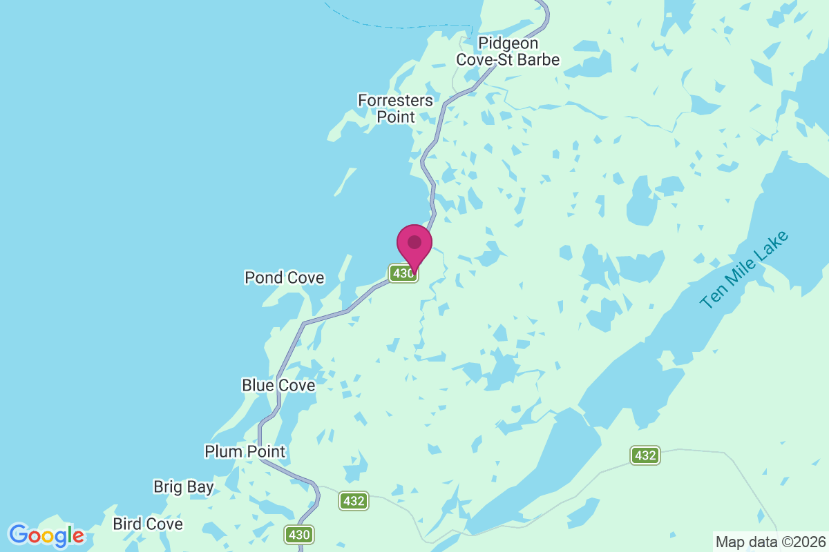 Carte de Pond Cove
