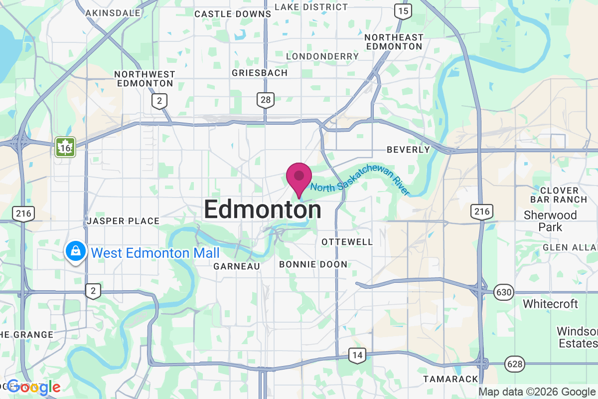 Carte de Edmonton