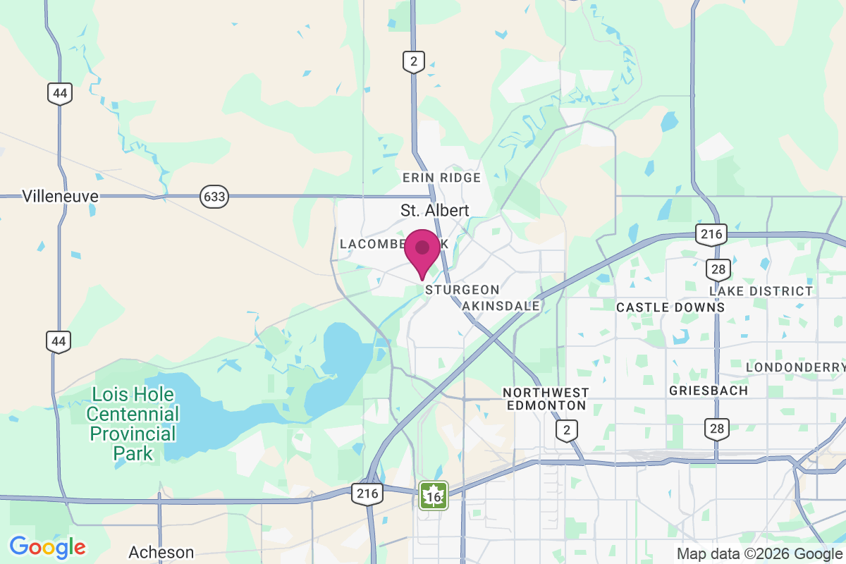 Carte de St. Albert