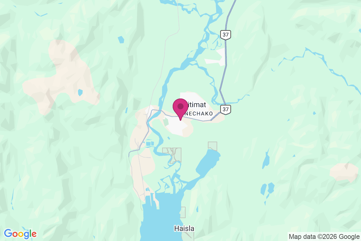 Carte de Kitimat