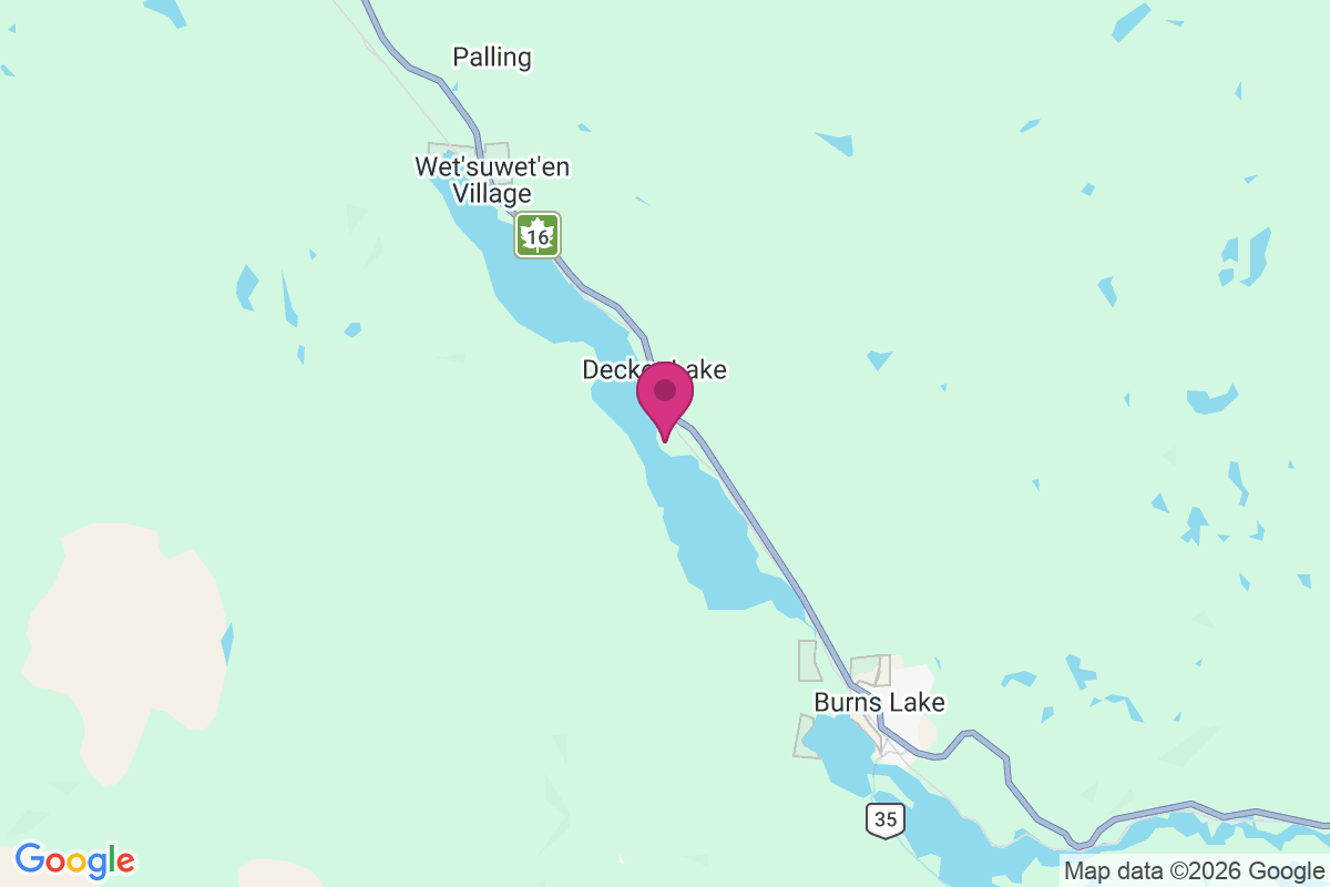 Carte de Decker Lake