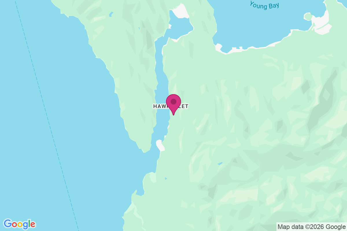 Carte de Hawk Inlet