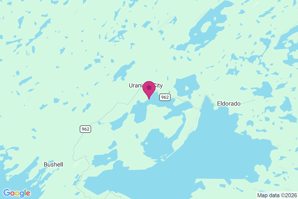 Carte de Uranium City